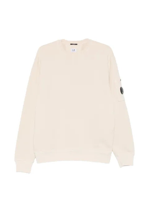 C.P. Company cotton diagonal fleece resist dyed crewneck Lens sweatshirt