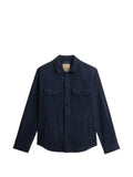 Woolrich button-down pockets-details cotton shirt jacket