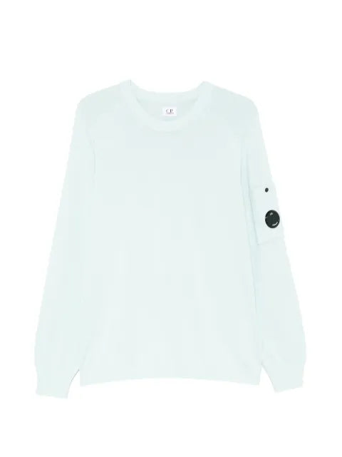 C.P. Company cotton crepe crewneck Lens sweater