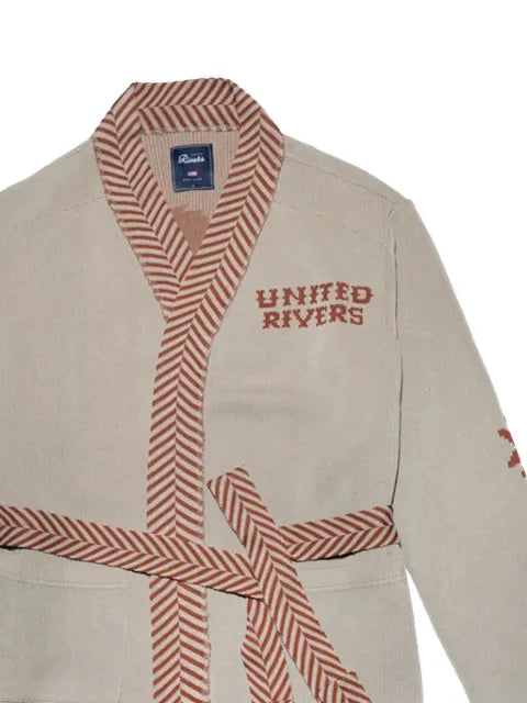 United Rivers Anacostia herringbone tie waist cardigan