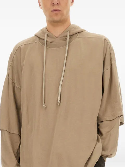 Rick Owens DRKSHDW Tommy Hustler layered hoodie