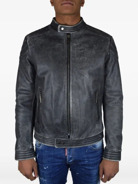 Philipp Plein stitching biker jacket