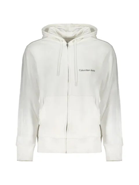 Calvin Klein logo-print zip-up hoodie