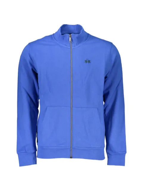 La Martina embroidered zip-up hoodie