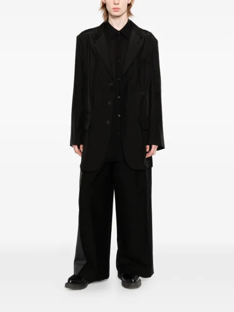 Yohji Yamamoto notched-lapel long-sleeve jacket