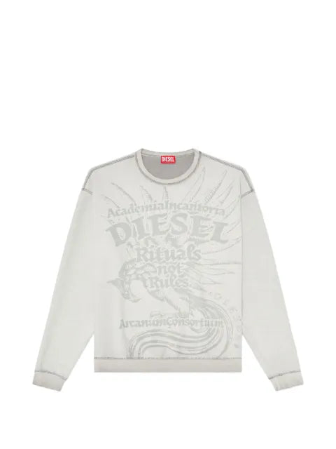 Diesel sweatshirt with dévoré print