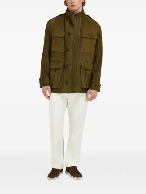 Ferragamo suede safari jacket