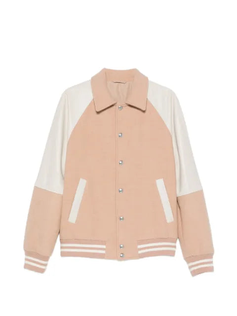 Eleventy panelled wool bomber jacket