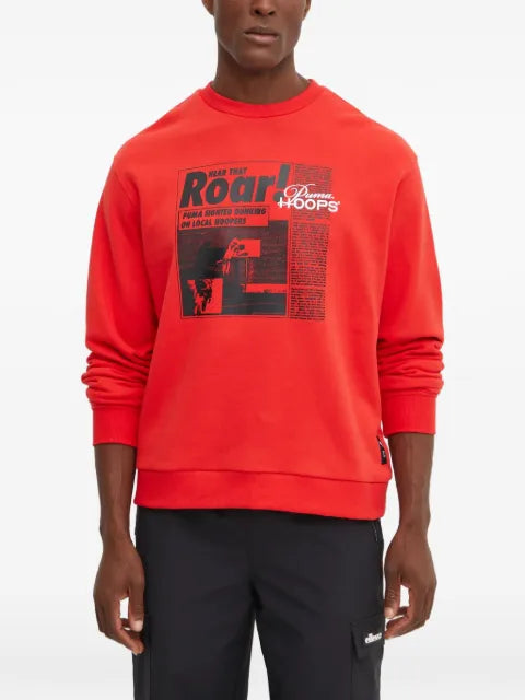 PUMA Hoops graphic-print sweater