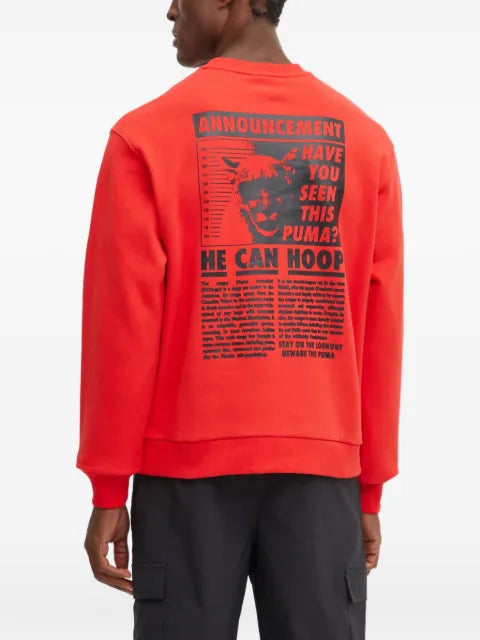 PUMA Hoops graphic-print sweater