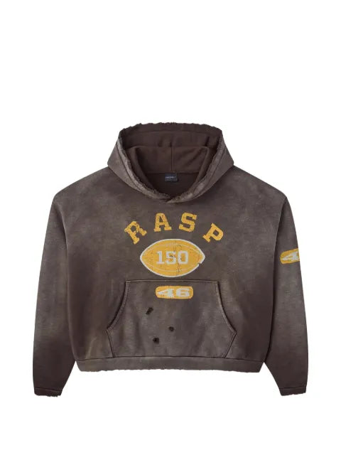 GV Gallery distressed-design graphic-print hoodie