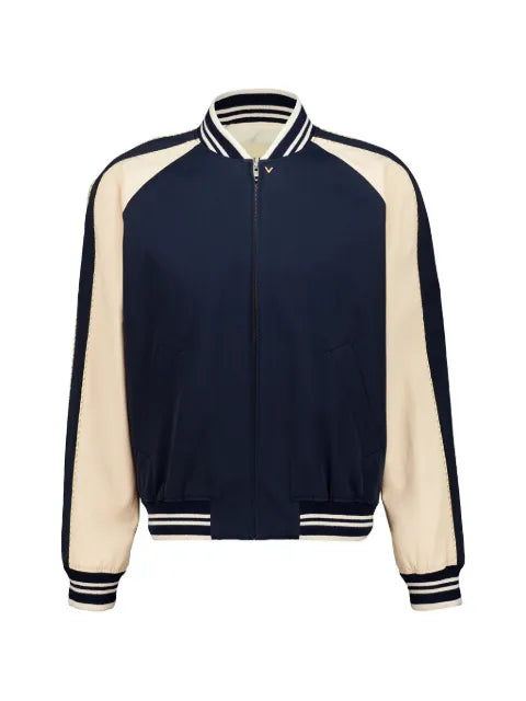 Valentino Garavani VLogo contrast-sleeve jacket