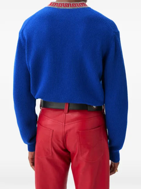 Versace wool & cashmere knit crewneck jumper
