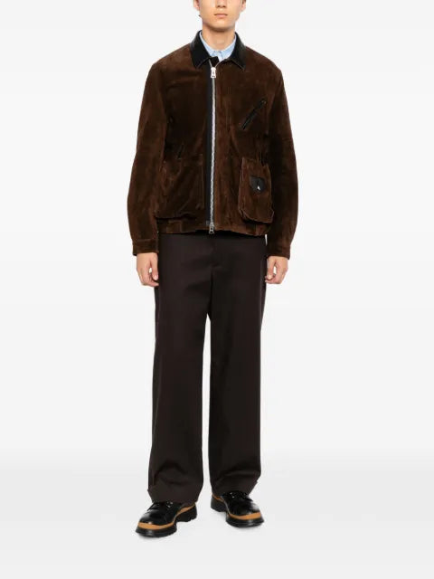sacai suede blouson