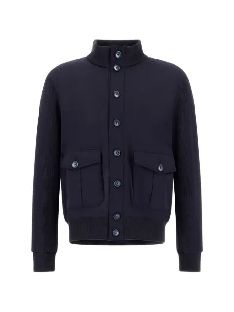Herno button-fastening padded jacket