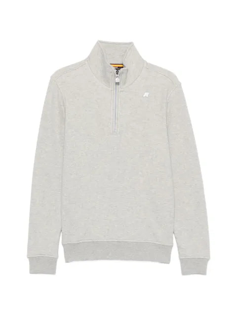 K-Way quarter-zip logo-patch sweatshirt
