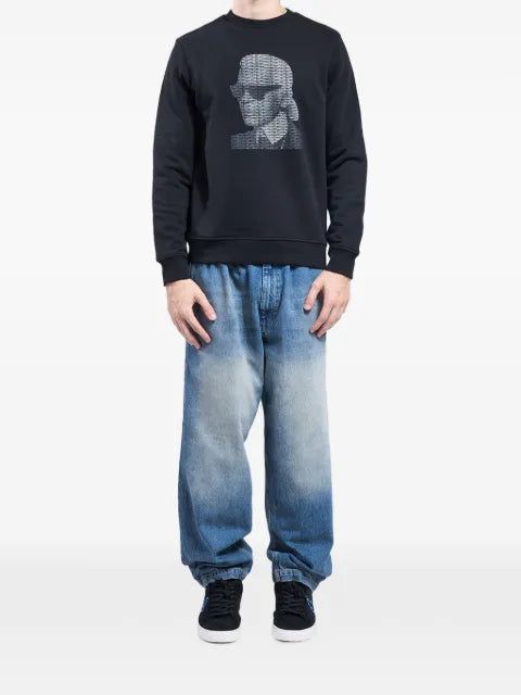 Karl Lagerfeld Karl Face logo-print sweater