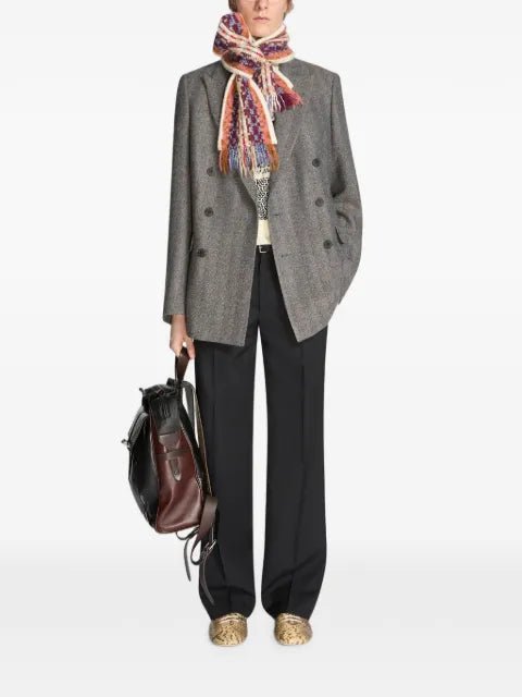 DRIES VAN NOTEN double-breasted wool blazer