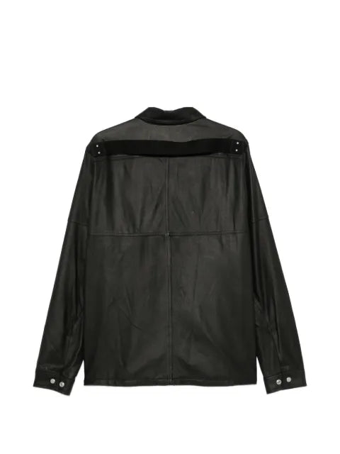 Rick Owens leather zip-up jacket