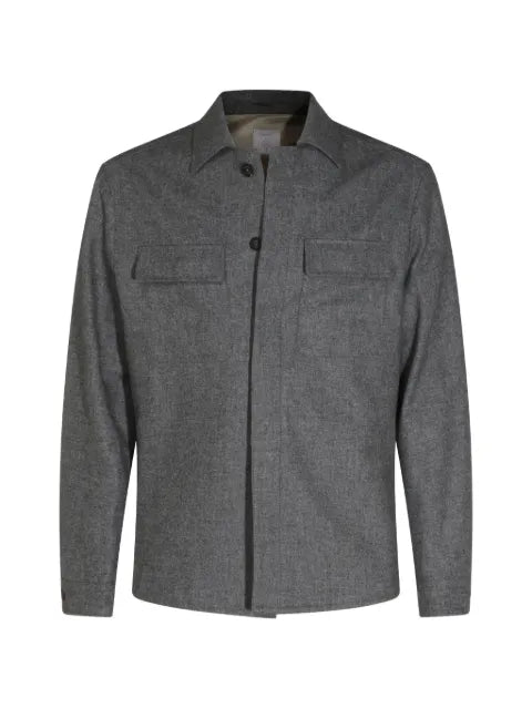 Eleventy button-up chest-pocket jacket
