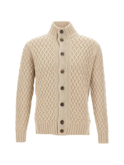 Filippo De Laurentiis cable-knit button-up cardigan