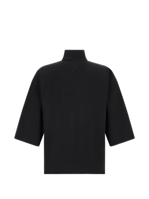 Thom Krom half-zip short-sleeve sweatshirt