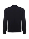 Galiano polo-collar long-sleeve sweater