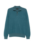 Brioni half-zip long-sleeve sweater