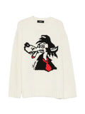 AMIRI wolf-intarsia crew-neck sweater