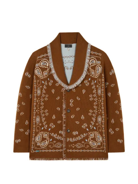 Alanui bandana-print cardigan