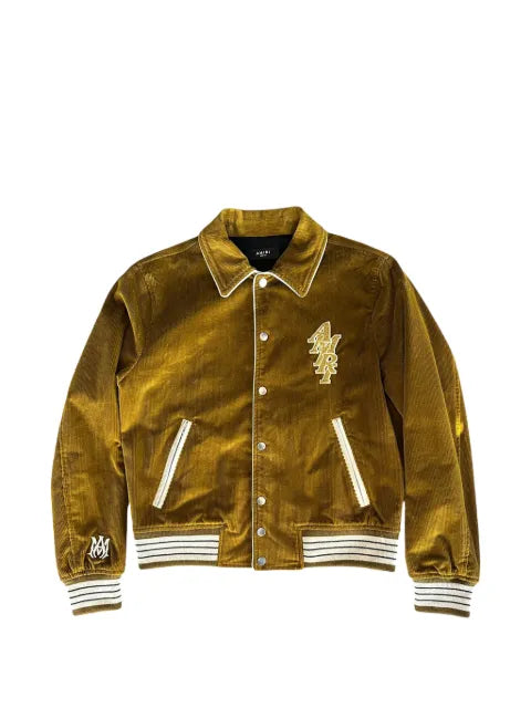 AMIRI corduroy logo-patch jacket