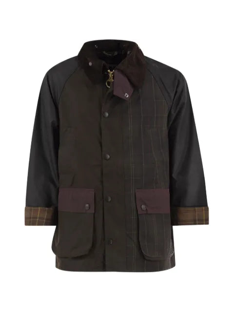Barbour patchwork waxed cotton jacket