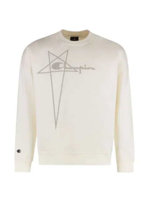 Rick Owens logo-embroidered sweatshirt