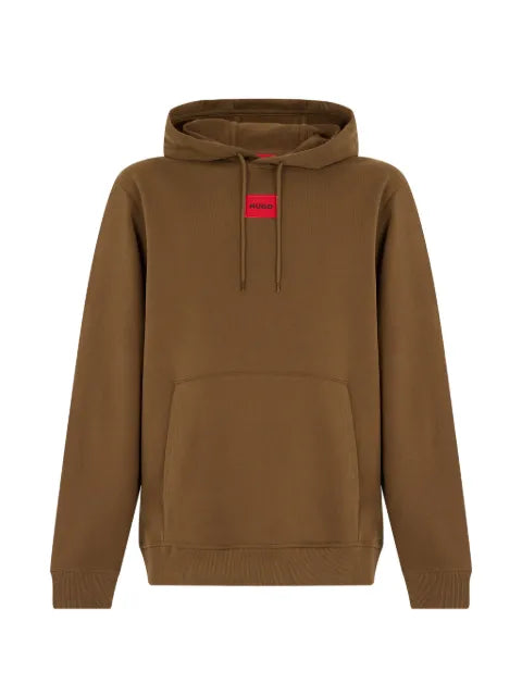 BOSS logo-patch drawstring hoodie