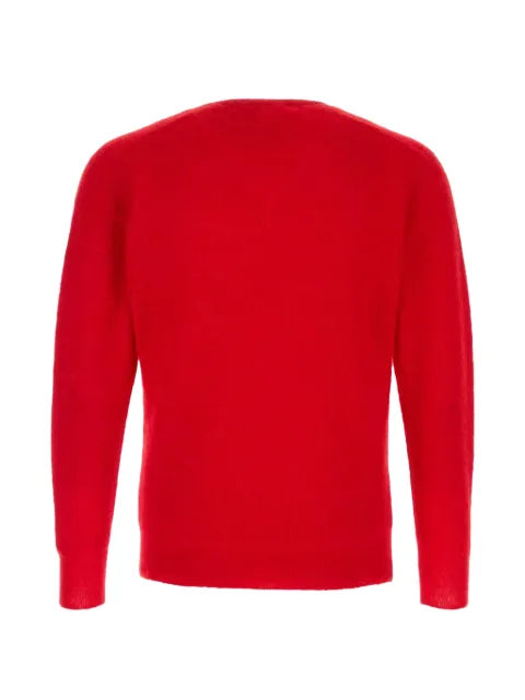 Auralee fine-knit V-neck sweater