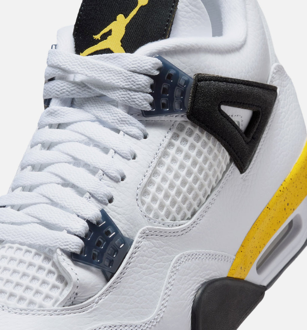Air Jordan 4 Retro Rare Air Tour Yellow Men's Lifestyle Shoe – White/Dark Blue Grey/Black/Tour Yellow