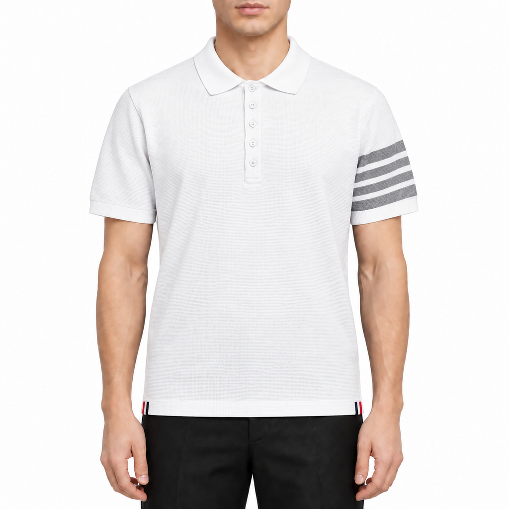 Men's Classic Four-Bar Wool Polo Shirt | Thom Browne
