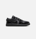 Air Jordan 1 Low Patent Elephant Women's Lifestyle Shoe - Black/White/Metallic Silver
