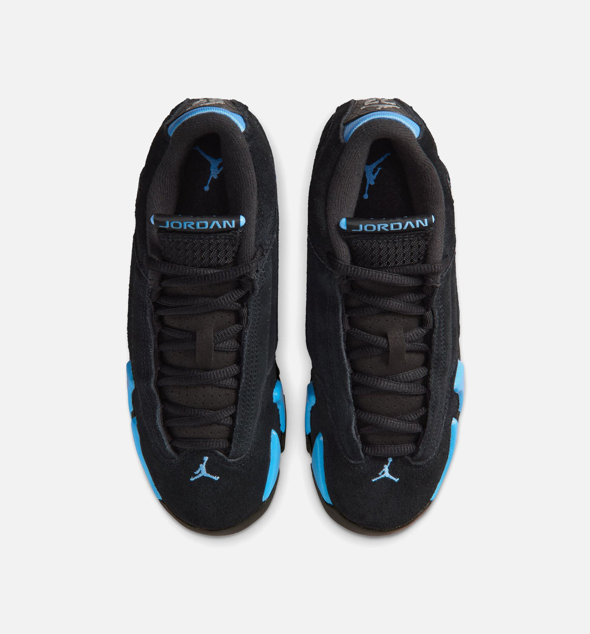 Air Jordan 14 Retro 'Black University Blue' Grade School - Black/White/University Blue