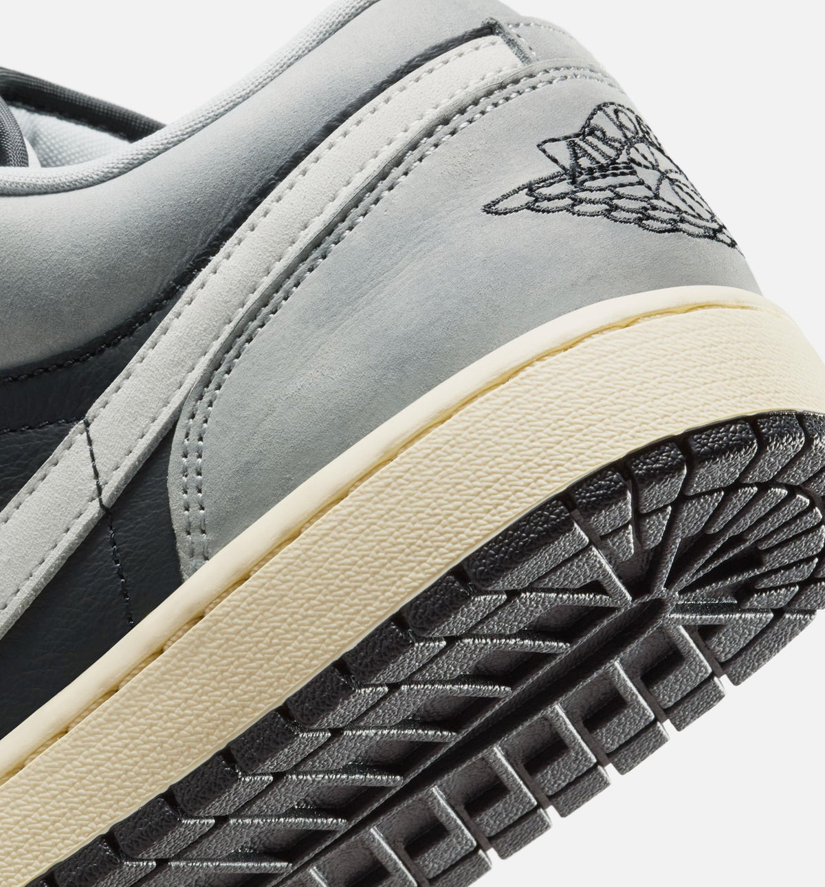 Air Jordan 1 Low SE Men's Sneakers - Light Smoke Grey / White / Black