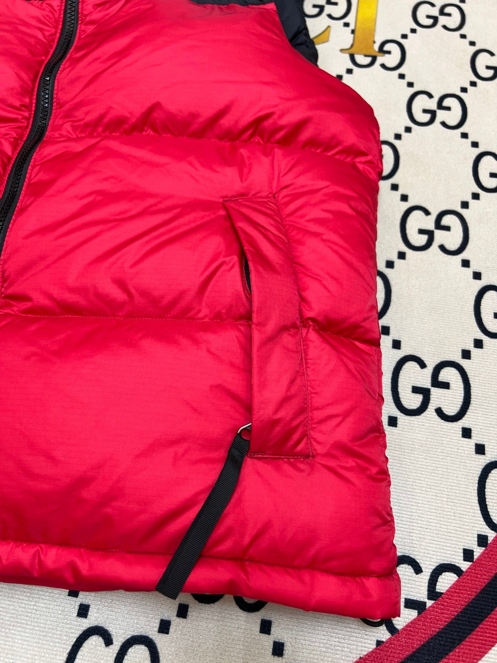 The North Face Red/Black 1996 Retro Nuptse Down Vest