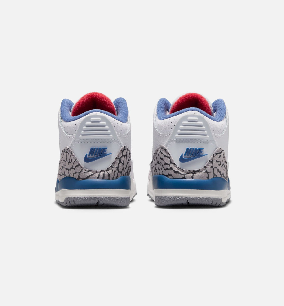 Air Jordan 3 Retro OG True Blue Infant/Toddler Lifestyle Shoes - White/Fire Red/True Blue
