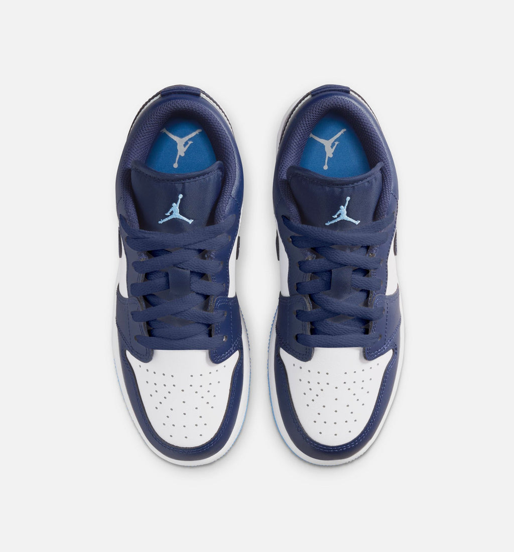 Air Jordan 1 Low Midnight Navy Kids' Shoes - Navy/University Blue/White