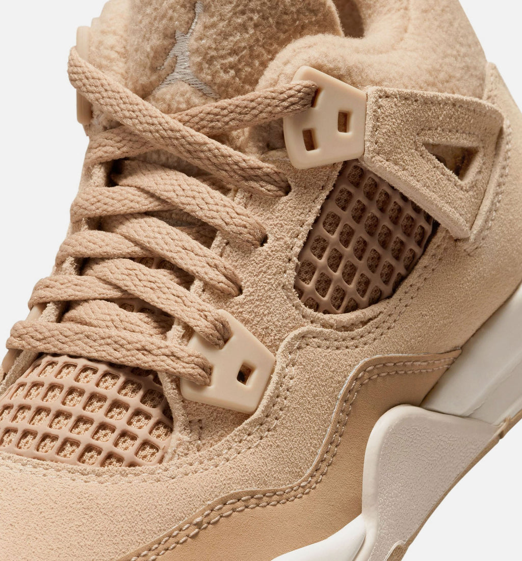 Air Jordan 4 Retro Cozy Girl Preschool – Hemp/Light Orewood Brown