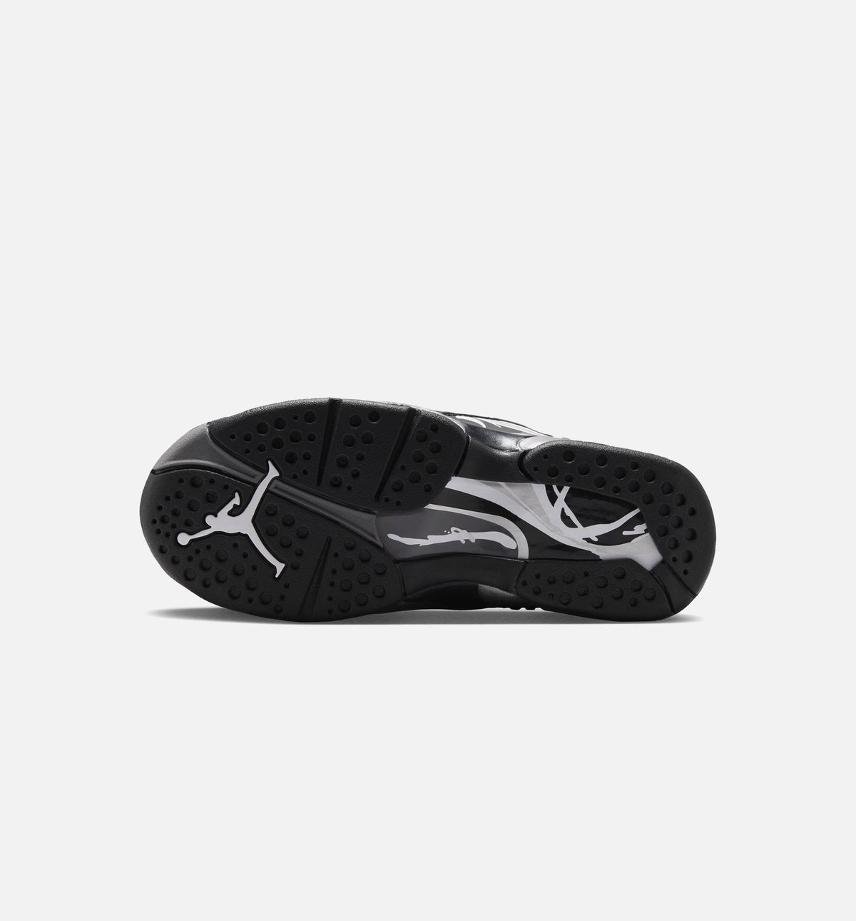 Air Jordan 8 Retro Chrome Grade School Lifestyle Shoe - Black/White/Light Graphite