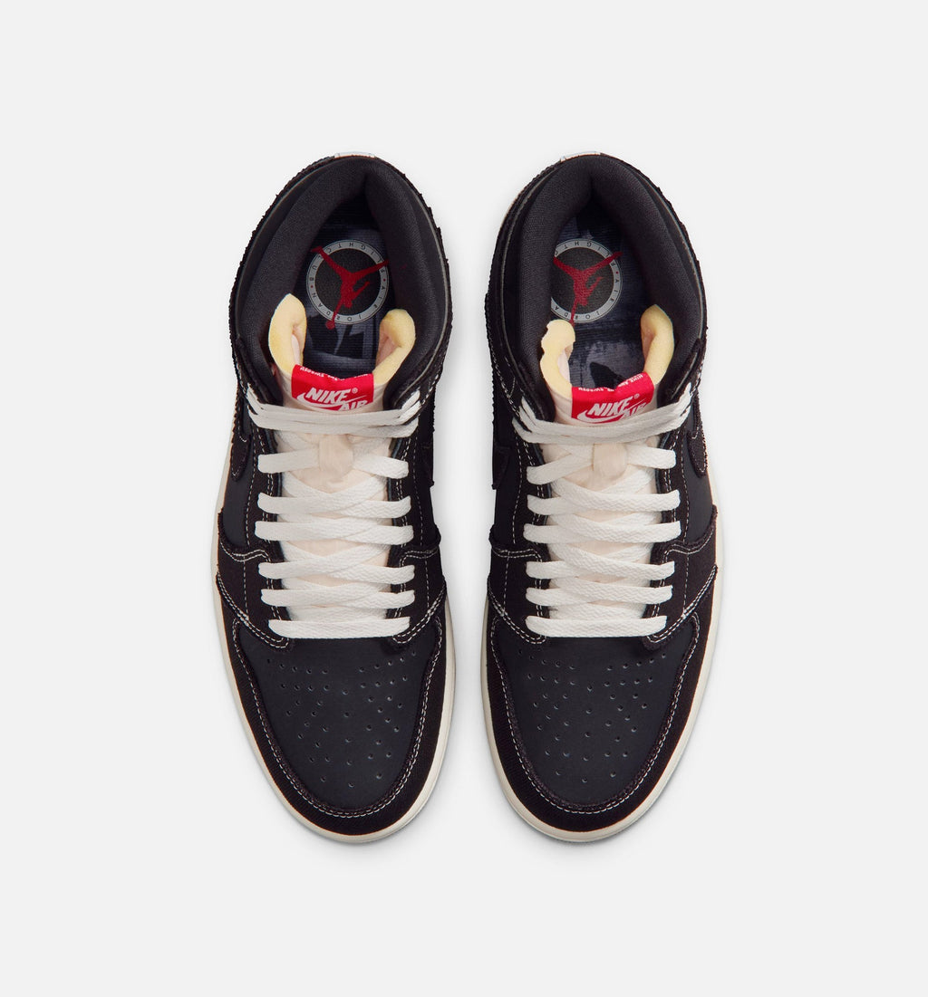 Air Jordan 1 Retro High OG Flight Club Men's Lifestyle Shoes - Black University Red Sail Gum Medium Brown
