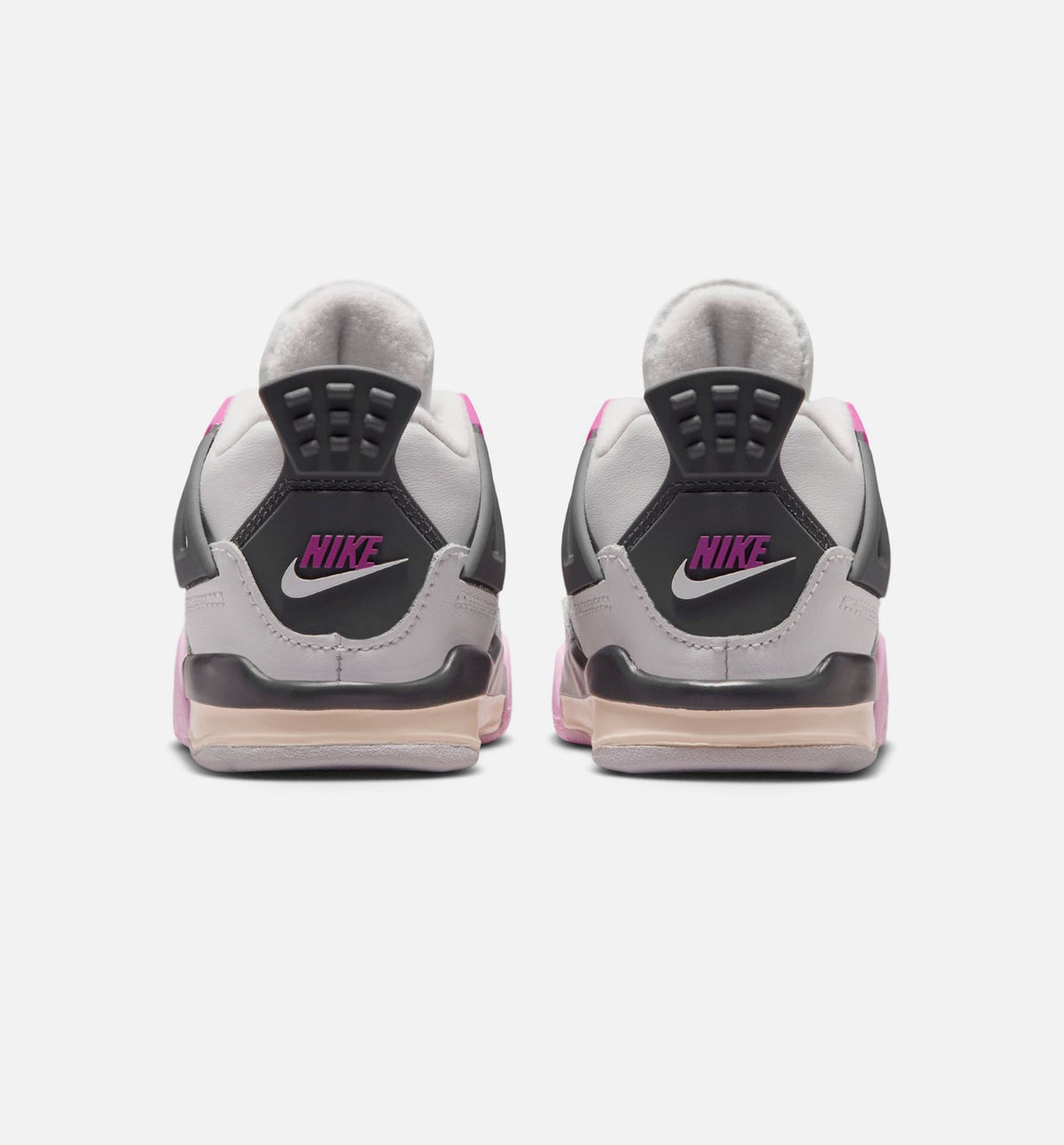 Air Jordan 4 Retro Comic Infant Toddler Shoes - Off-White/Fire Pink/Anthracite