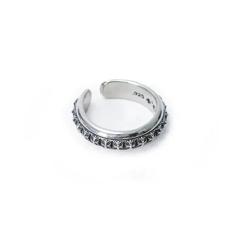 Chrome Hearts PLUS PYRAMID OPEN BAND RING