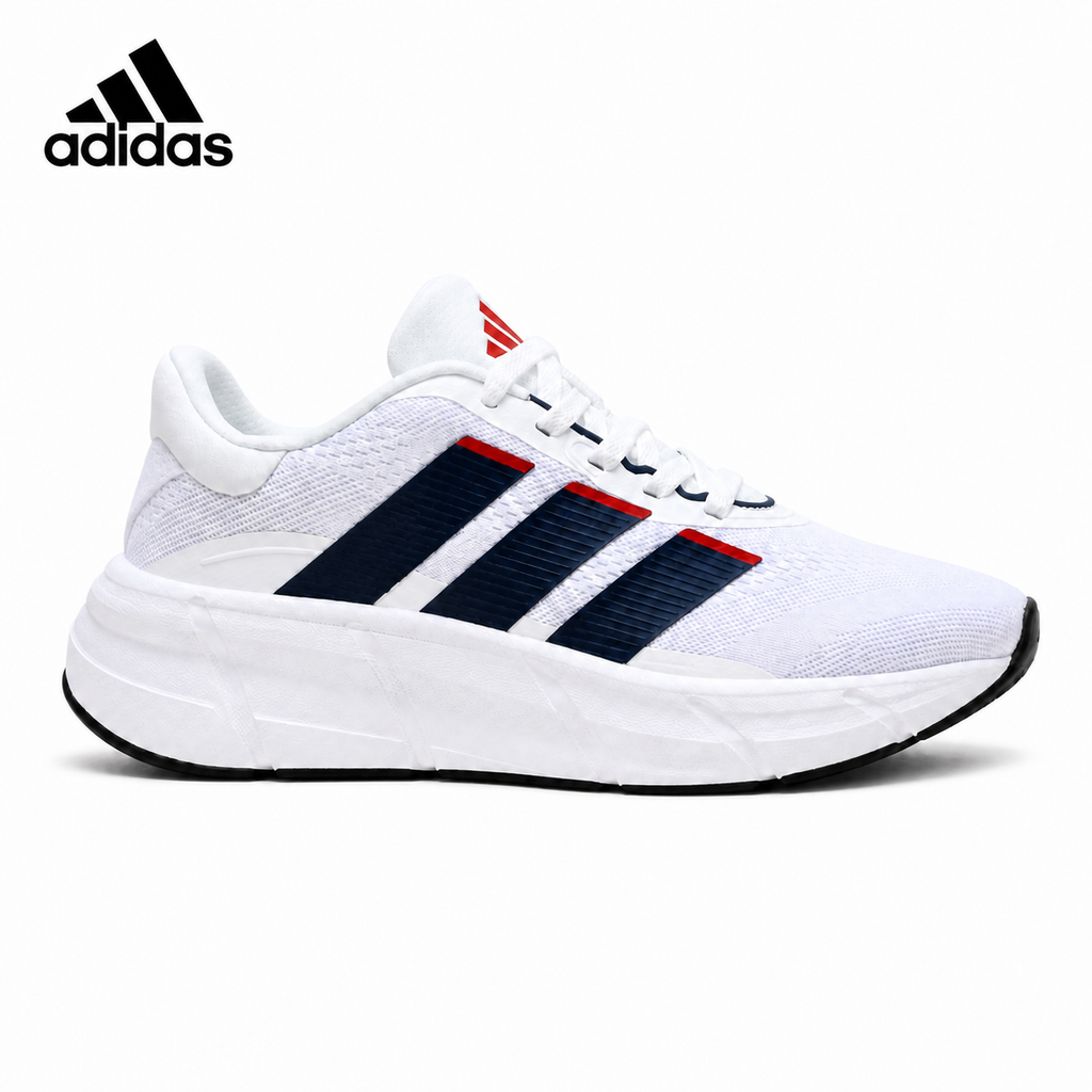 Adidas K81801750 Men's Running Shoes - White/Navy/Red