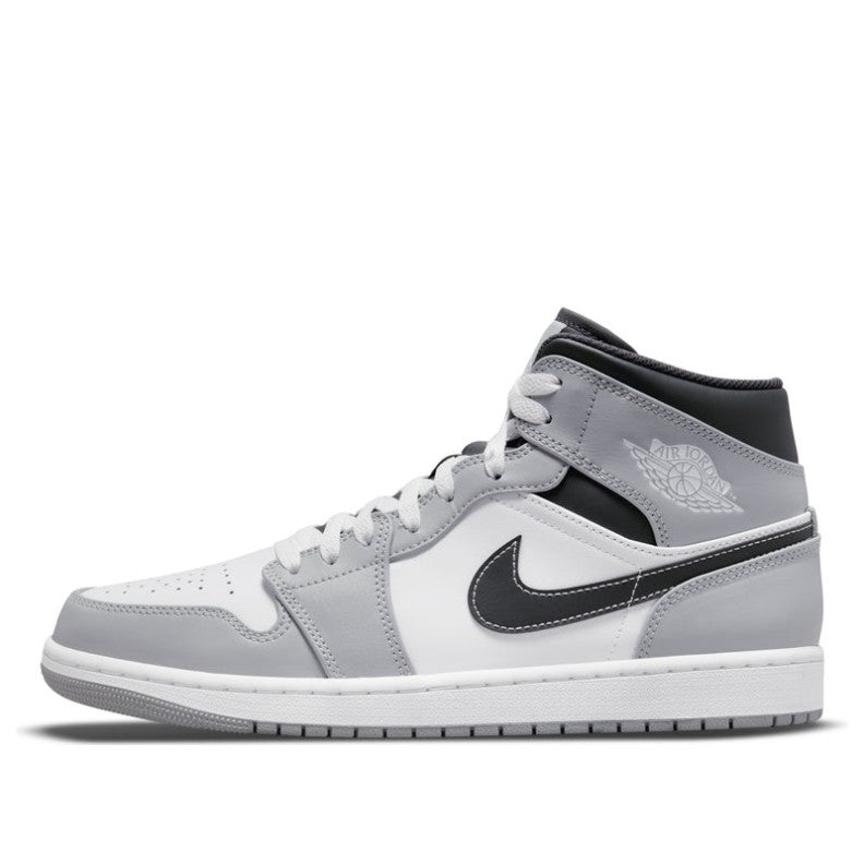 Air Jordan 1 Mid Hyper Royal Black Sneakers | 554724-077